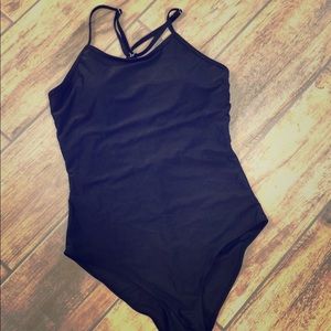 Black One-Piece Swimsuit